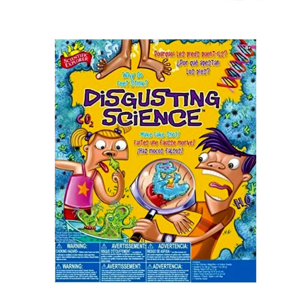 EDUCATIONAL SCIENCE KIT "DISGUSTING SCIENCE" - NEW